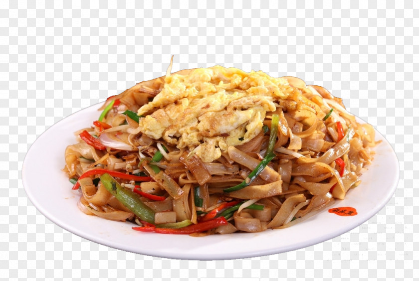 Homemade Fried Rice Noodles Chow Mein Beef Fun Pad Thai Breakfast Shahe Fen PNG