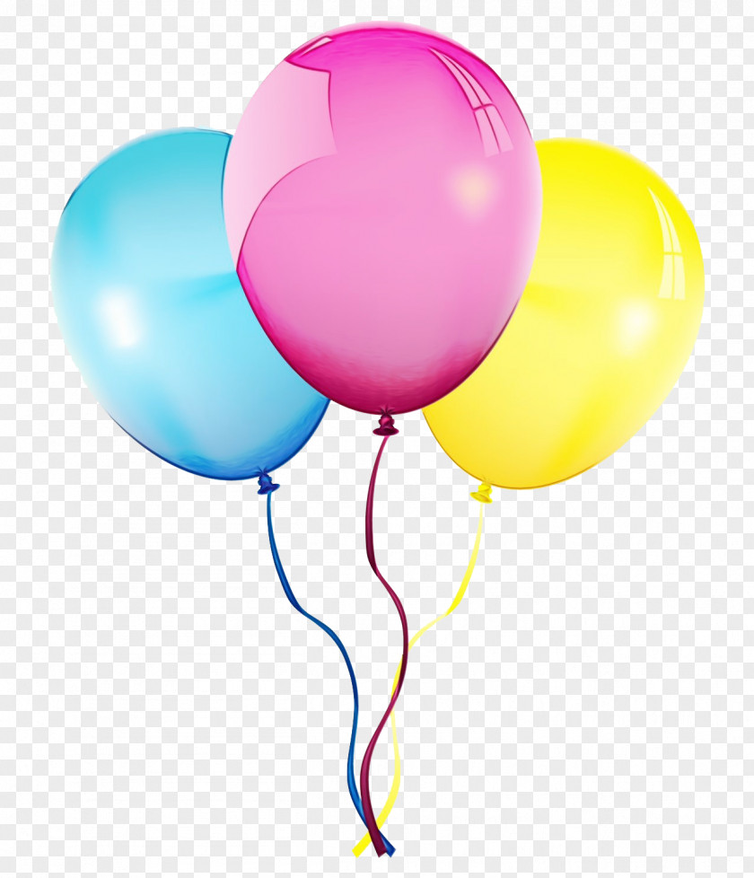 Magenta Smile Balloon Party Supply Pink Toy PNG