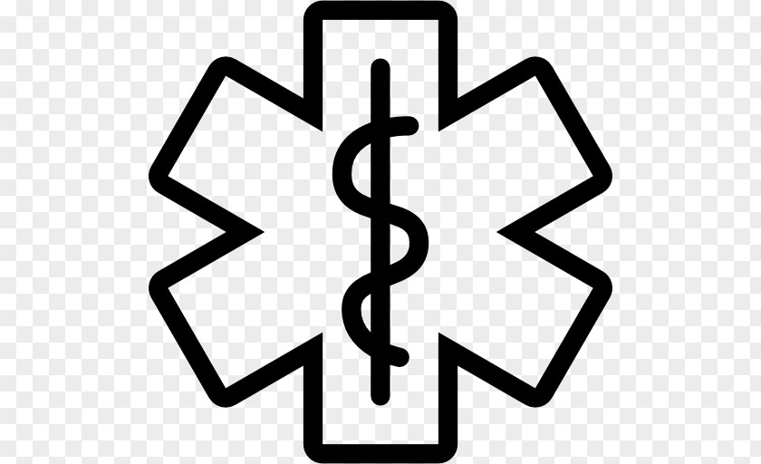 Star Of Life Emergency Medical Services Technician Certified First Responder Rod Asclepius PNG