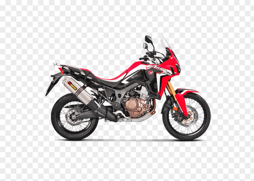 Africa Twin Exhaust System Honda Akrapovič Motorcycle PNG