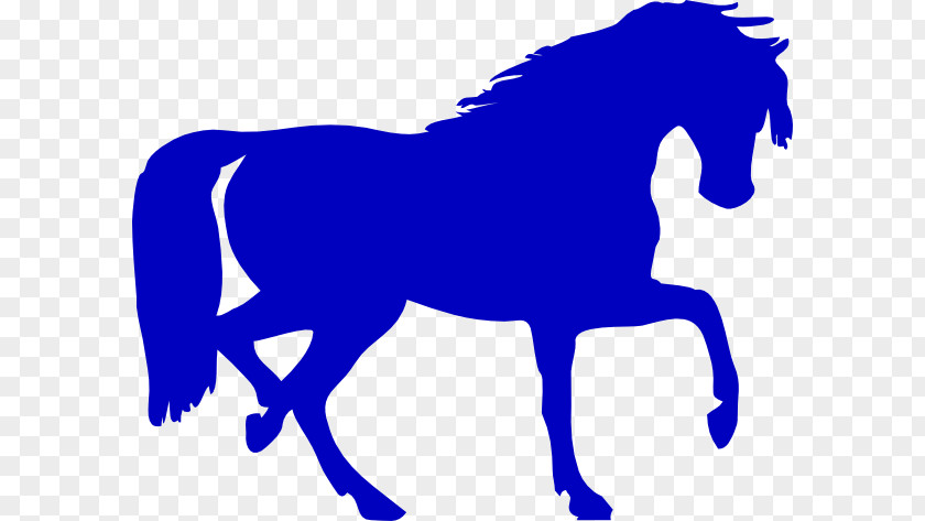 Blue Horse Cliparts Mustang Silhouette Drawing Clip Art PNG