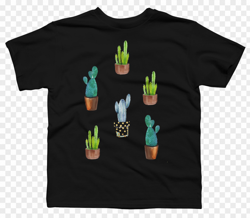Cactus Creative T-shirt Clothing Top Design By Humans PNG