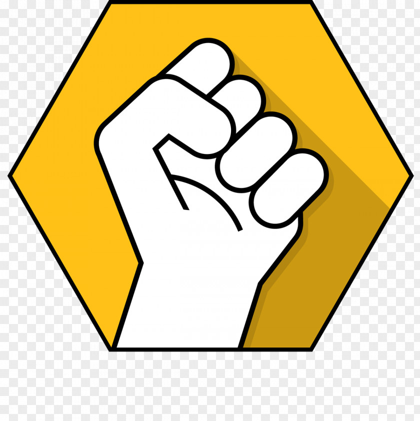 Clench Raised Fist Symbol PNG