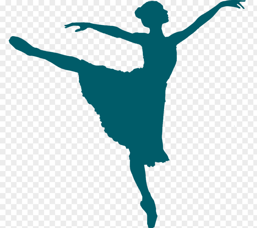 Ballet Dancer Silhouette Illustration PNG