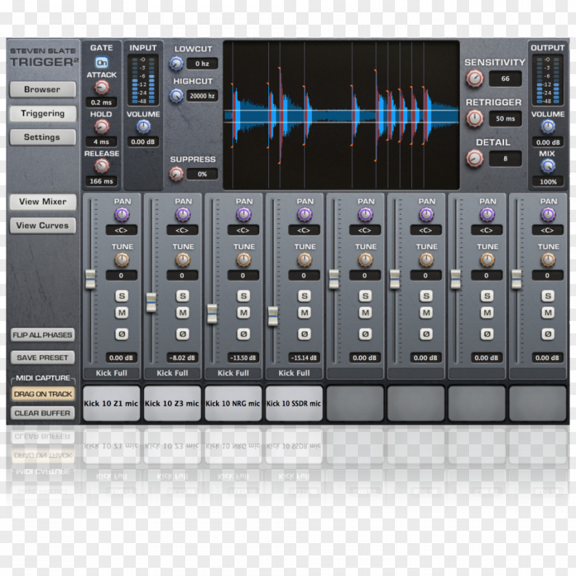 Drum Replacement Trigger Pro Tools Real Time AudioSuite PNG