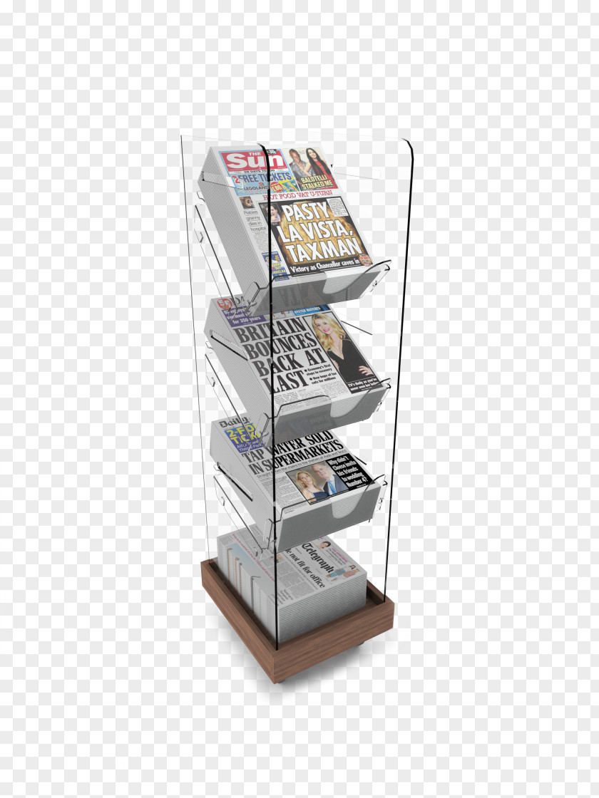 Merchandise Display Stand The Bartuf Group Newspaper Tabloid N001012 Single Faced Counter Magazines Broadsheet PNG