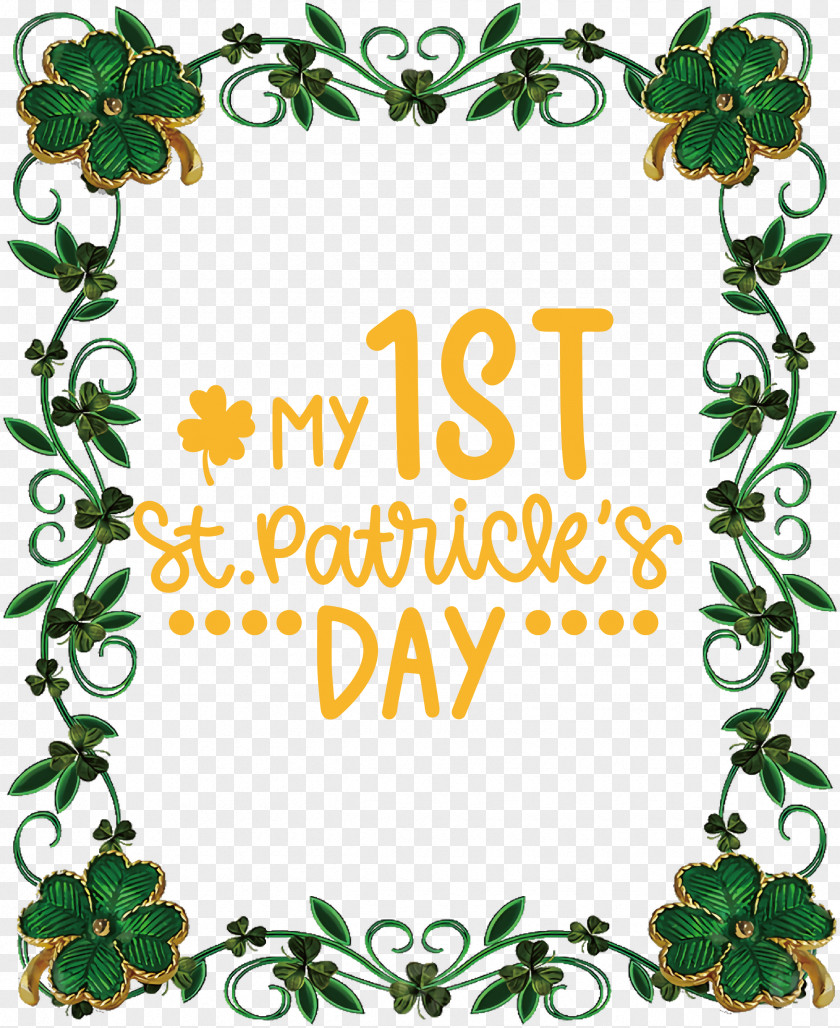 My 1st Patricks Day Saint Patrick PNG
