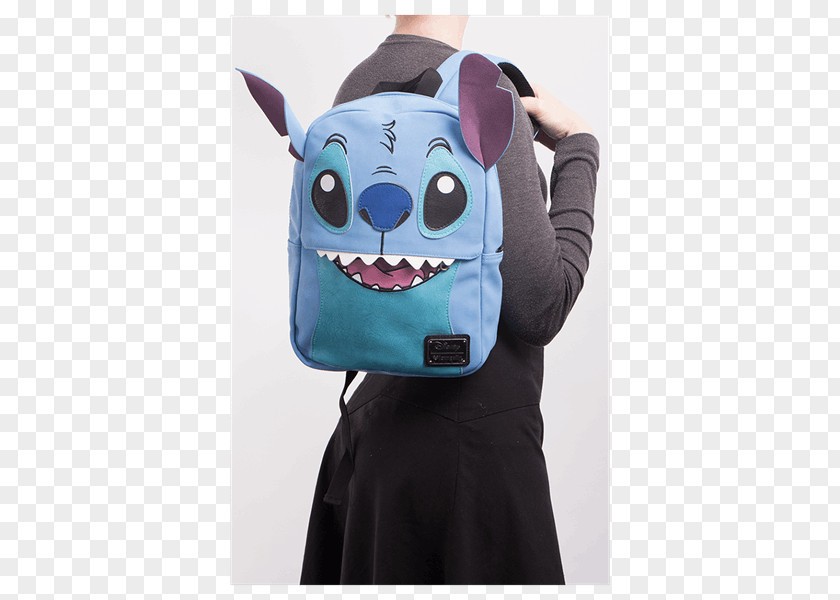 Stitch Face Lilo & Pelekai Ohana Backpack PNG