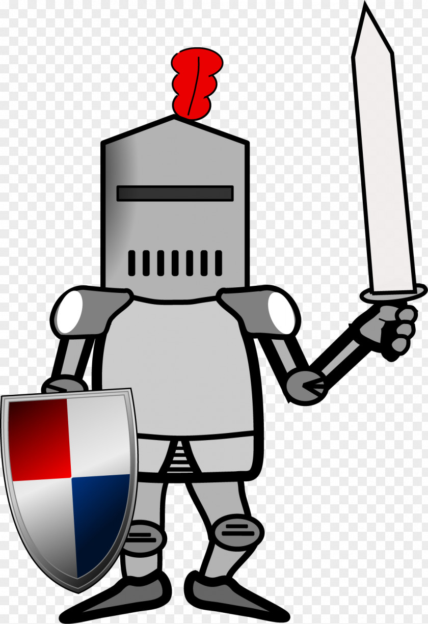 Vector Warrior Middle Ages Knight Plate Armour Clip Art PNG