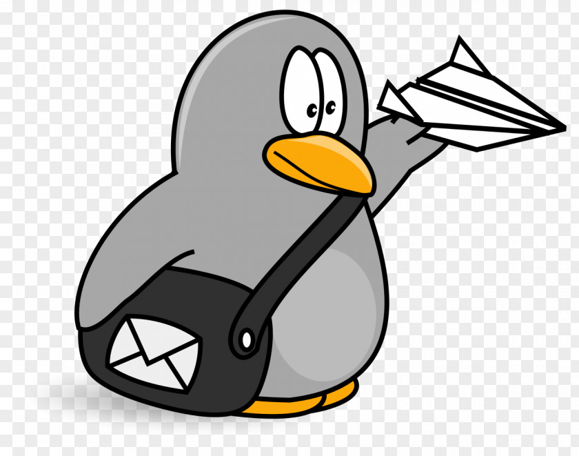 Penguin Puffy The Mail Carrier Clip Art PNG