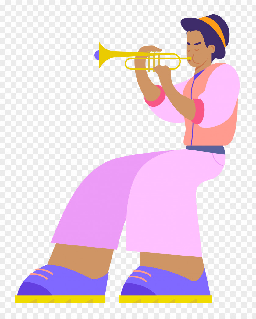 Playing The Trumpet Music PNG
