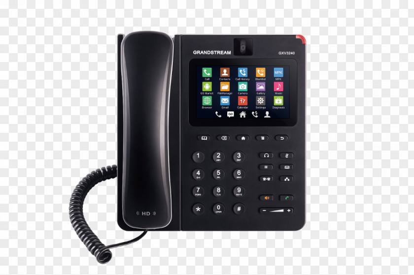 Android Grandstream Networks VoIP Phone GXV3240 GXV3275 Telephone PNG