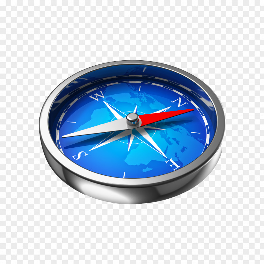 Free Blue Compass To Pull Material North Stock Photography PNG