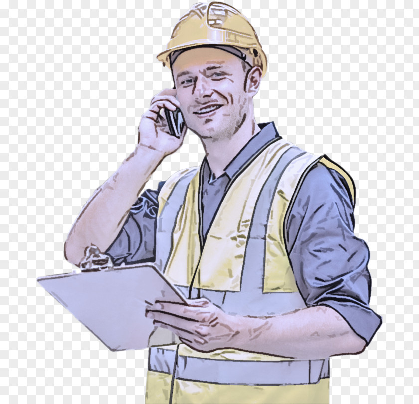 Job Engineer Cartoon Headgear PNG