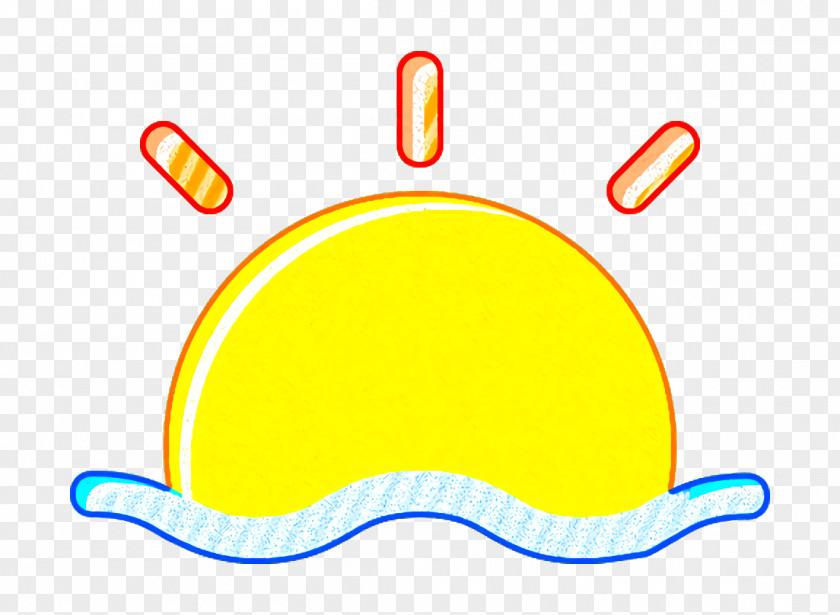 Neon Yellow Forecast Icon Sun Sunrise PNG