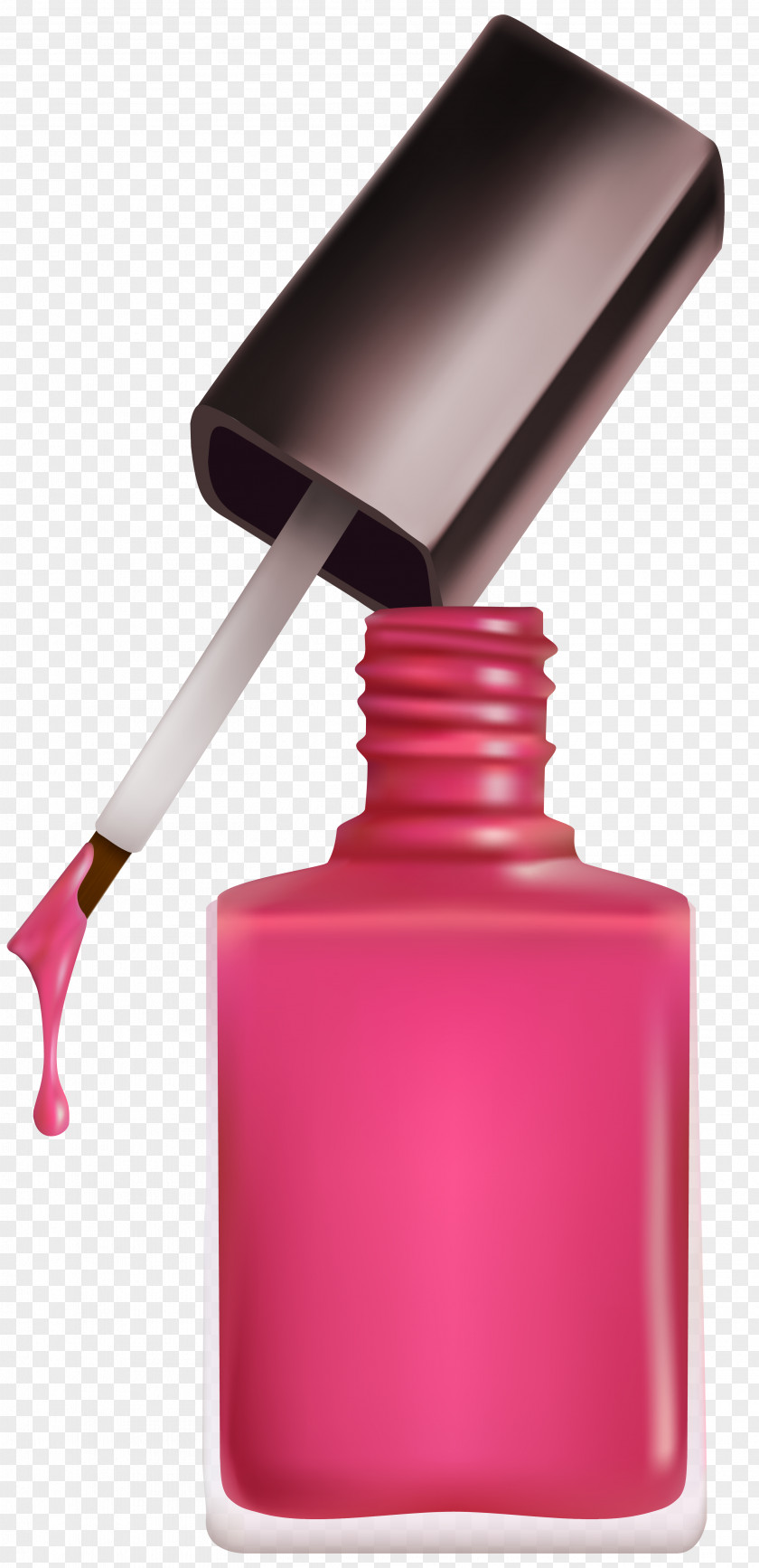 Open Pink Nail Polish Clipart Image Art Clip PNG