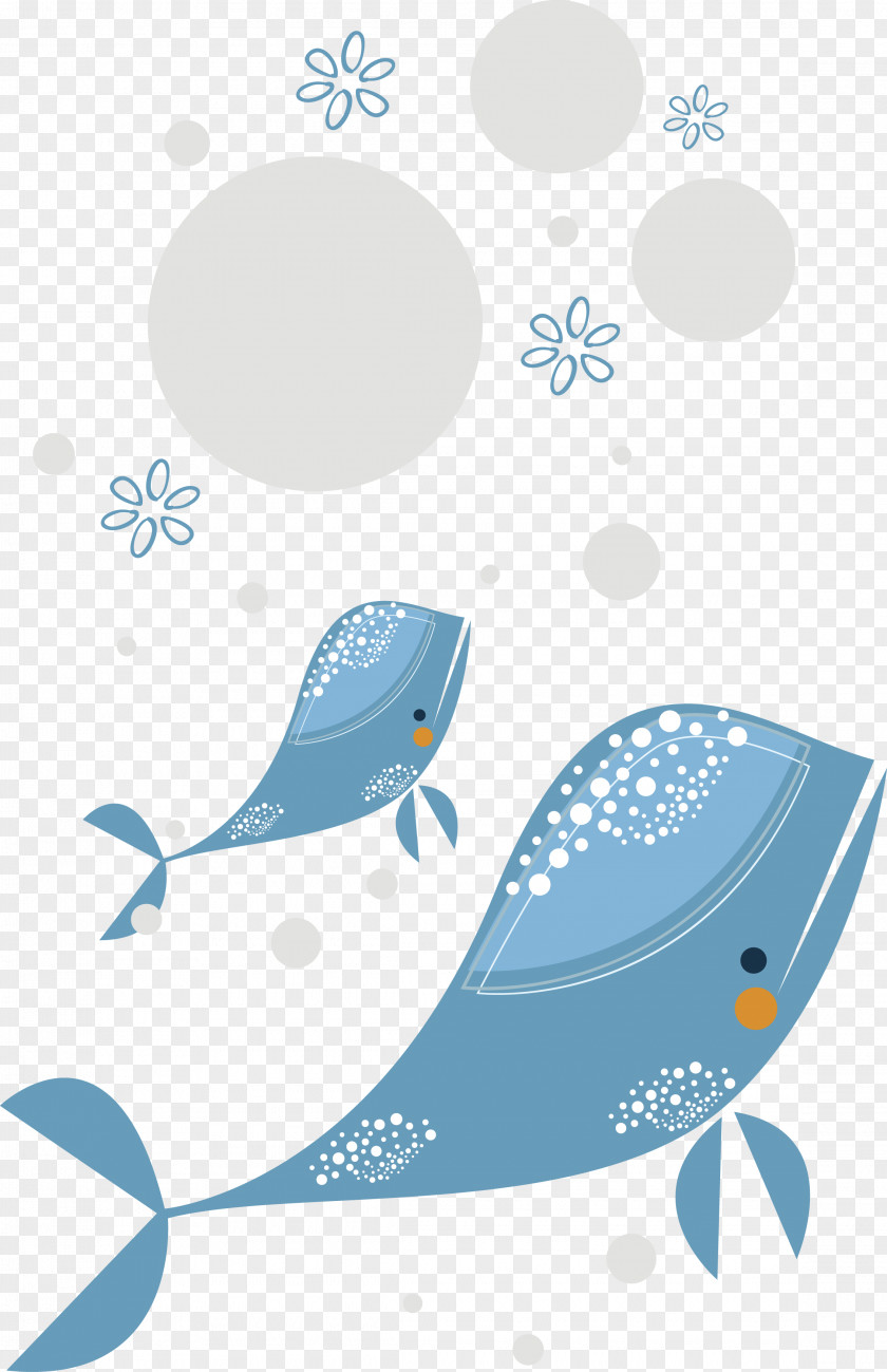 Whale Color Cartoon Blue Clip Art PNG