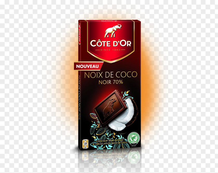 Chocolate Bar Côte D'OR Hořká čokoláda Vysoké Jakosti 70% 100g Dark PNG