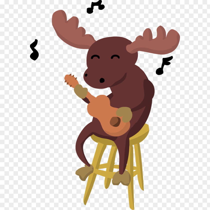 Reindeer Moose Animated Film Drawing PNG