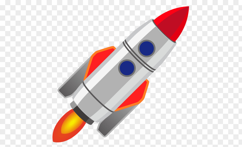 Rocket Emoji Spacecraft Text Messaging Clip Art PNG