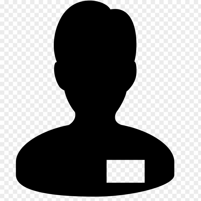 Black And White Neck Silhouette PNG