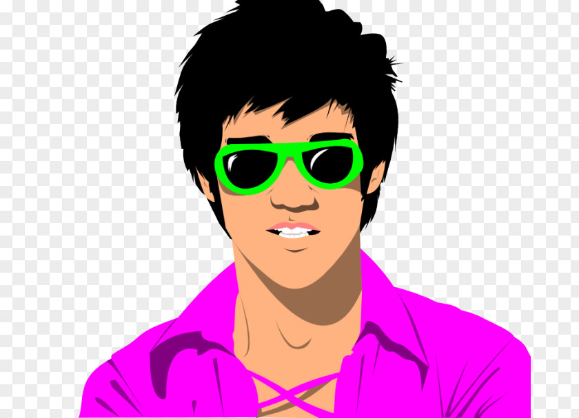 Bruce Lee Striking Thoughts Cartoon Graphic Design PNG