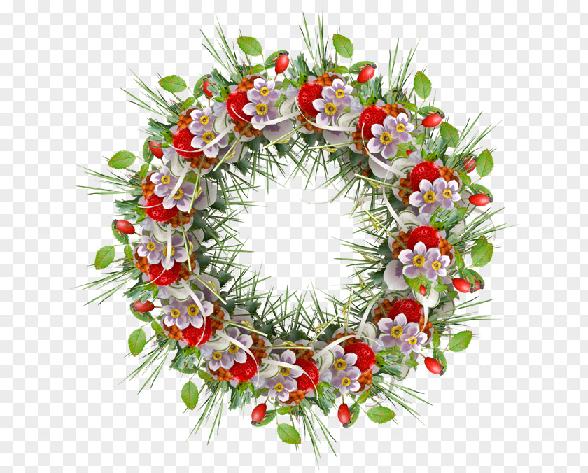 Christmas Floral Design Wreath Flower Bouquet Ornament PNG