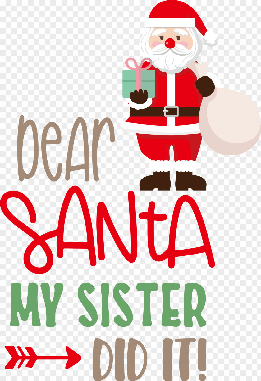 Dear Santa Christmas PNG