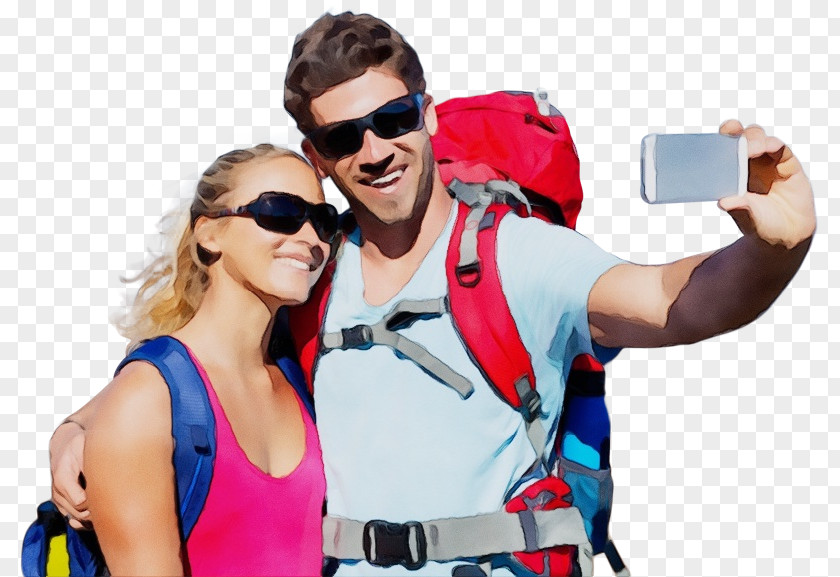 Gadget Vacation Selfie Fun Eyewear Muscle Technology PNG