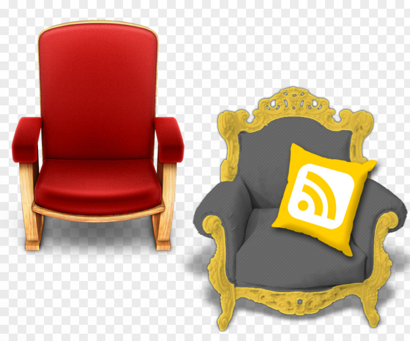 Red Seat Material RSS Front Row Icon PNG