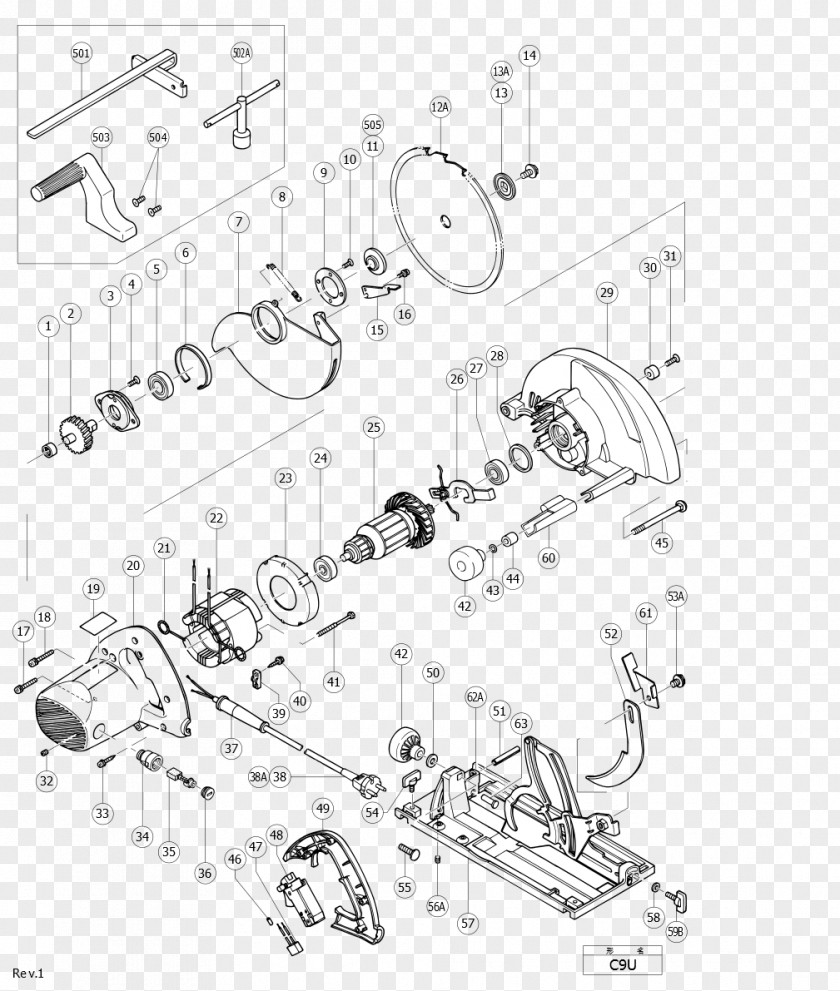 Blow Up Circular Saw Hitachi Tool Skil Makita PNG