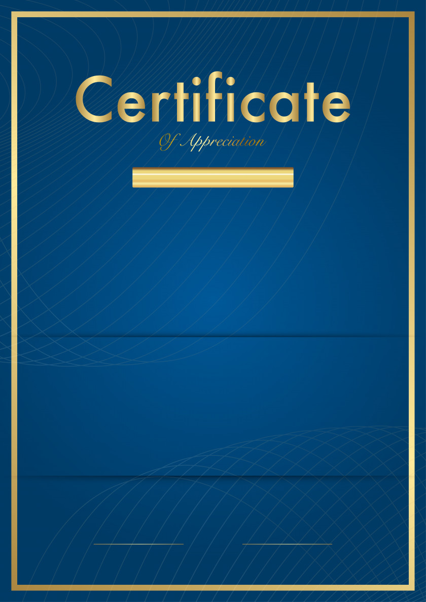 Certificate Template Blue Clip Art Image ANGLE Plane Line Point PNG
