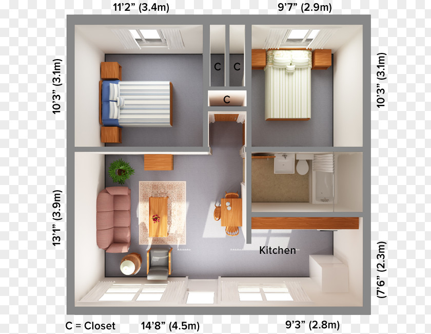 House Floor Plan Aggie Village Family Apartments Studio Apartment PNG