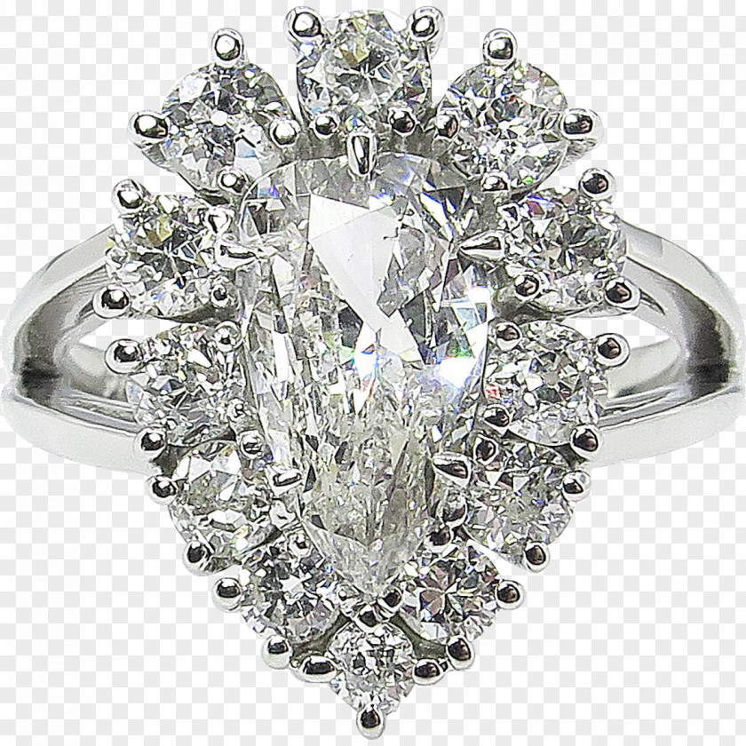 Ring Engagement Wedding Diamond Cut PNG