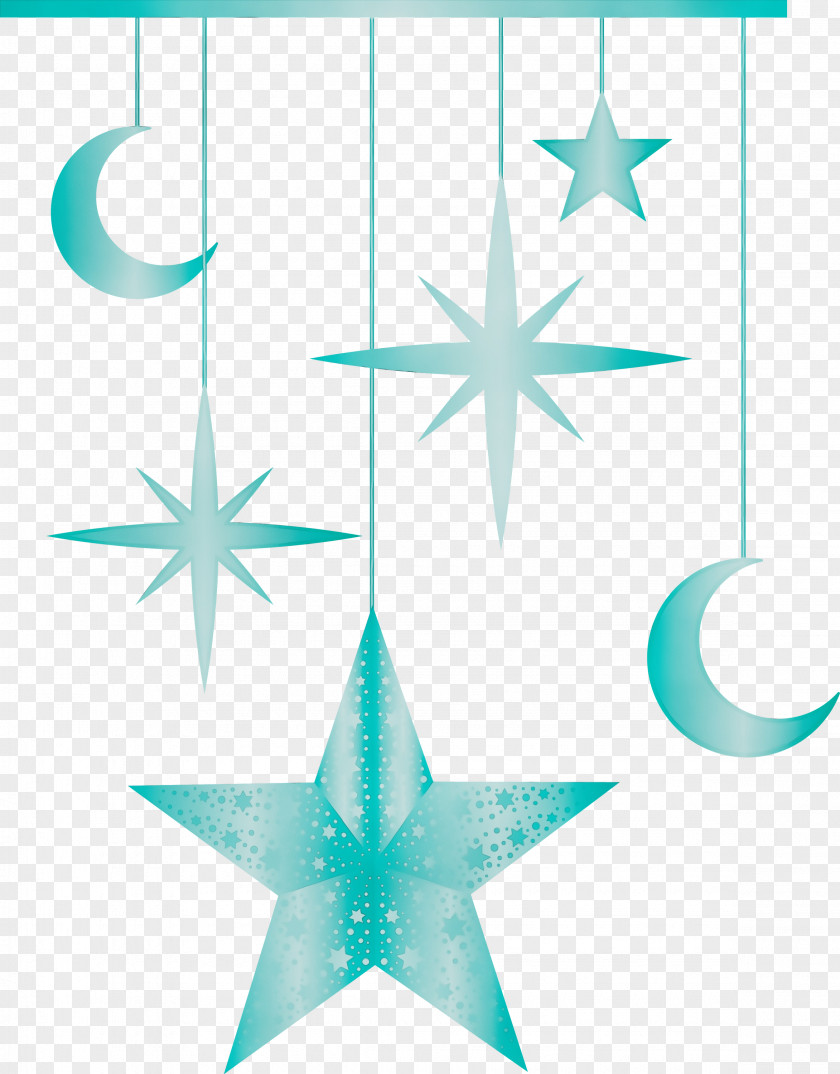 Turquoise Star PNG