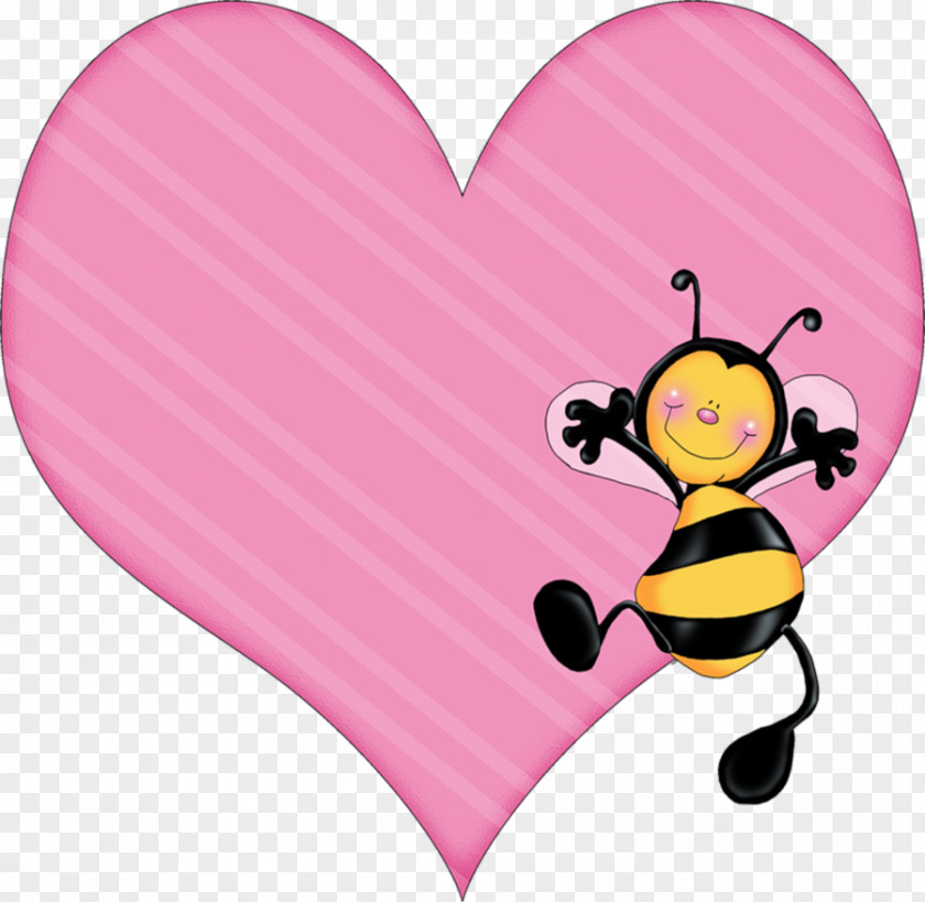 Wasp Honey Bee Insect Heart Clip Art PNG
