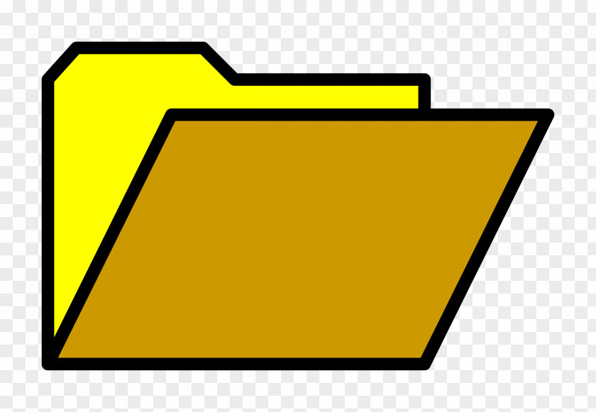 Yellow Folder Cliparts Directory File Folders Clip Art PNG