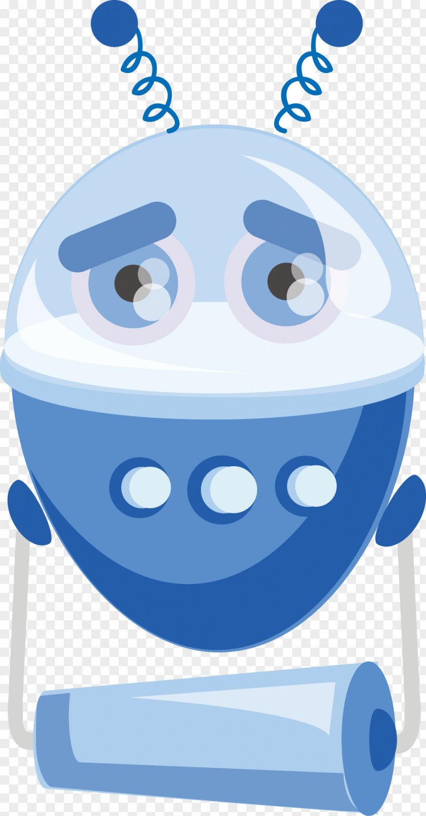 Blue Egg Robot Clip Art PNG