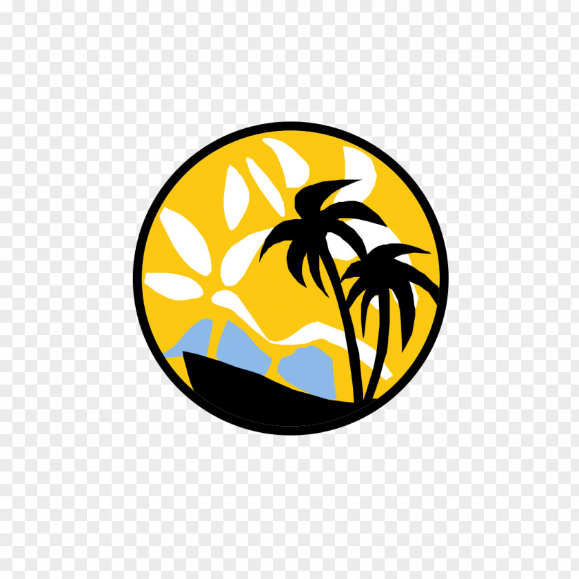 Creative Coconut Tree Pattern Clip Art PNG