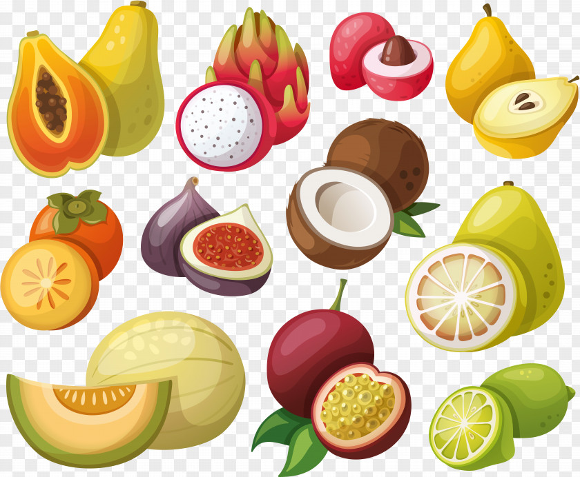 Papaya Fruit Drawing PNG