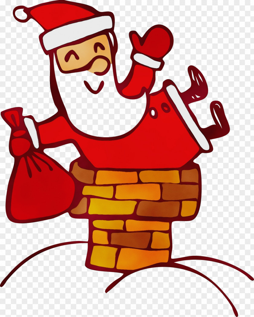 Thumb Pleased Santa Claus Cartoon PNG