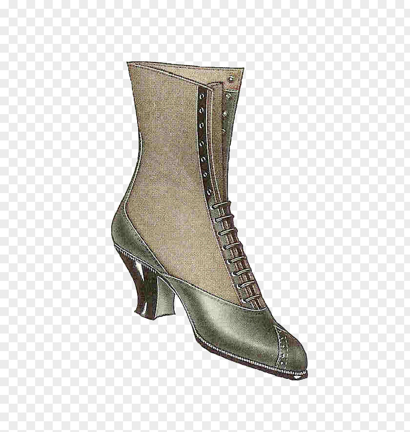 Victorian Boot Cliparts Vintage Clothing Shoe Fashion Clip Art PNG