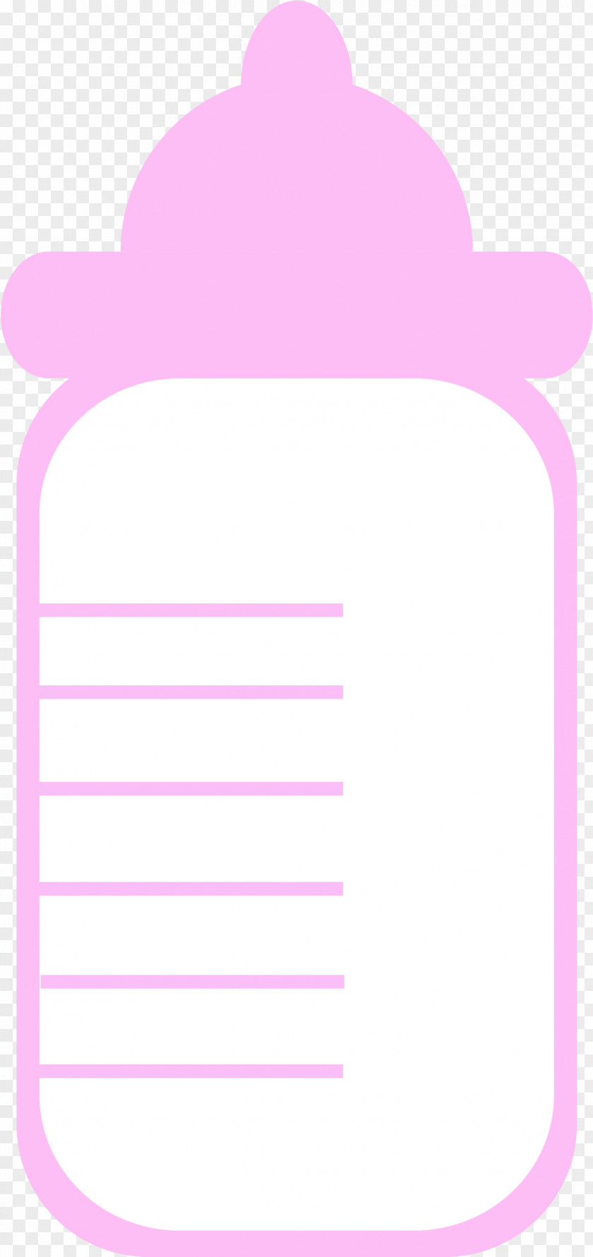 Water Bottle Magenta Pink M Line Meter PNG