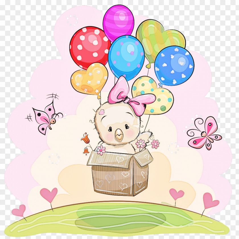 Cartoon Balloon Party Supply PNG