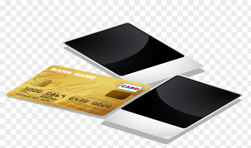 Flat Credit Card Vector Material Gratis PNG