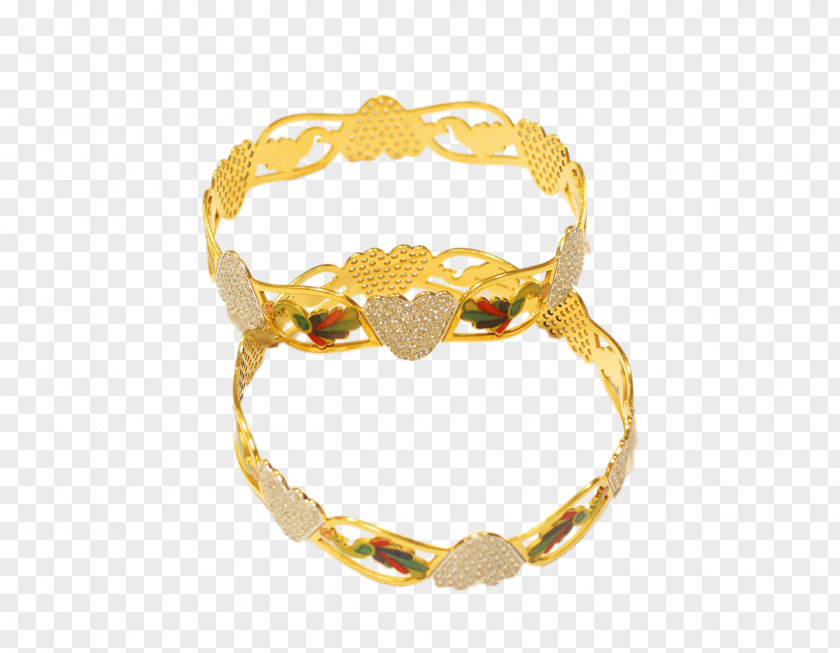 Gold Bangles Bangle Ring Jewellery Bracelet Antique PNG