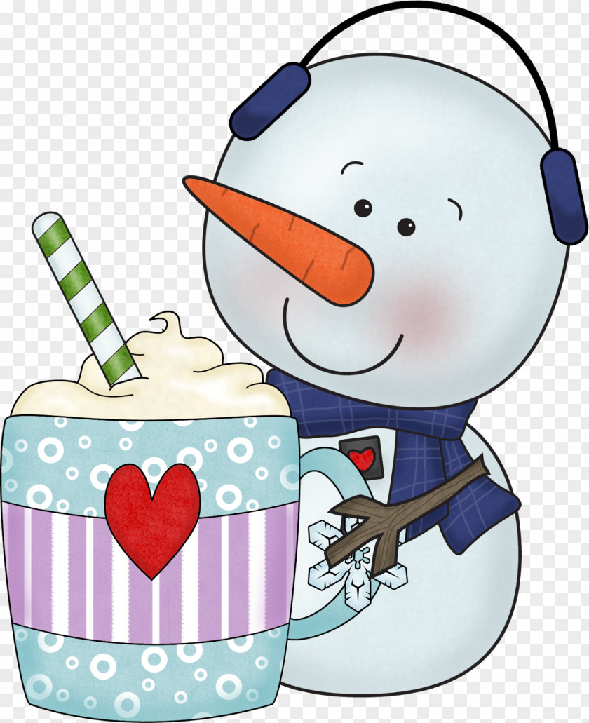 Snowman Hot Chocolate Cocoa Bean Clip Art PNG
