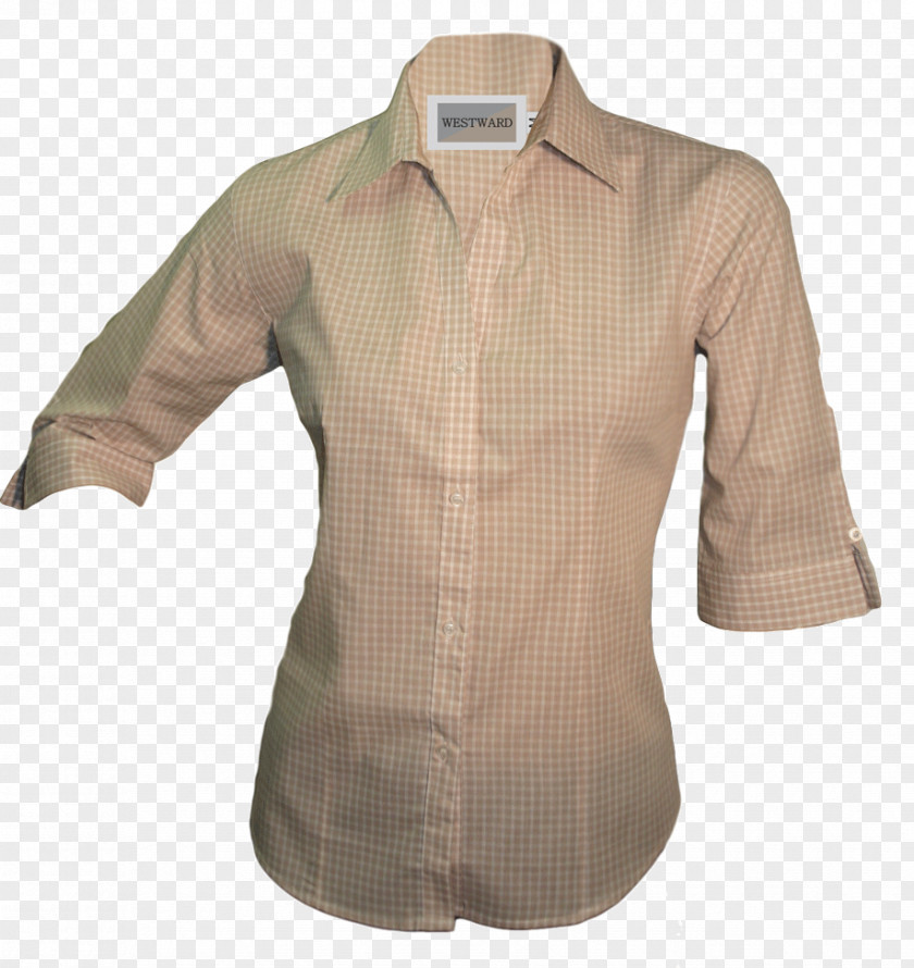 White Stones Blouse Beige PNG