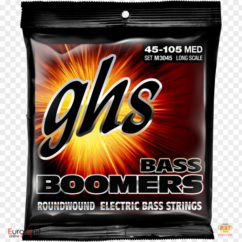 Bass Guitar GHS Strings Double PNG