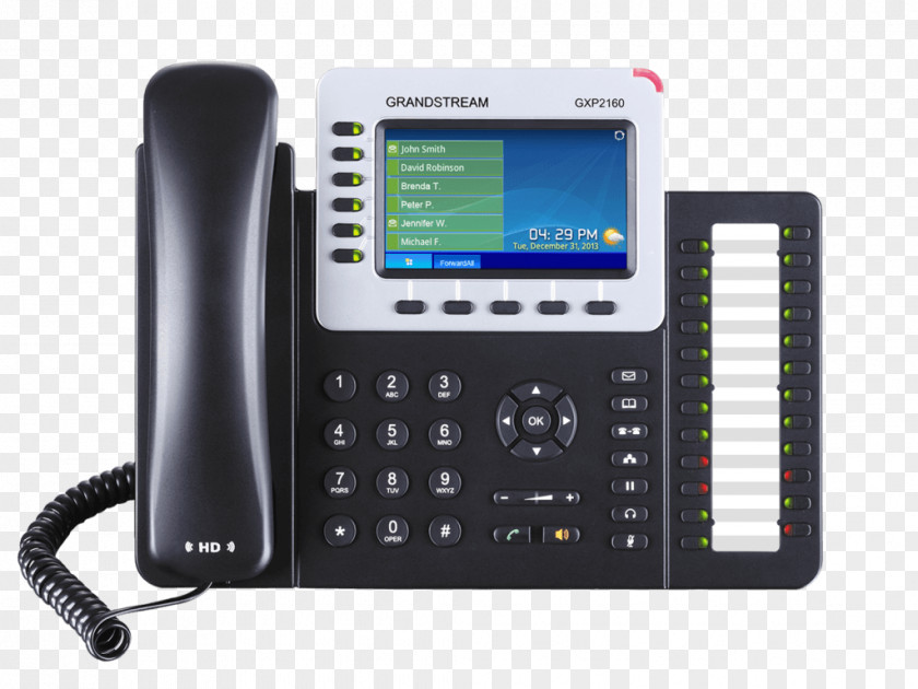 Business Grandstream Networks GXP2160 VoIP Phone Telephone Voice Over IP PNG
